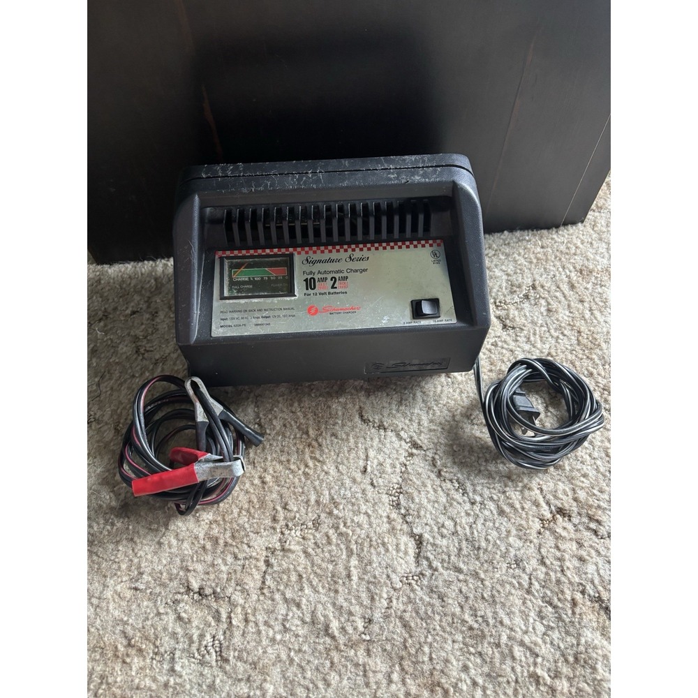Schumacher Signature Series 520A-PE 10A/2A 12V Battery Charger Automatic Tested
